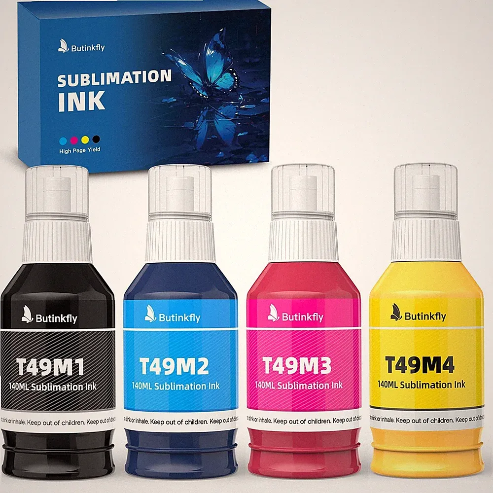 140mlx4 Clog-Free T49M Sublimation Ink Compatible with Epson SureCo... Fast Ship