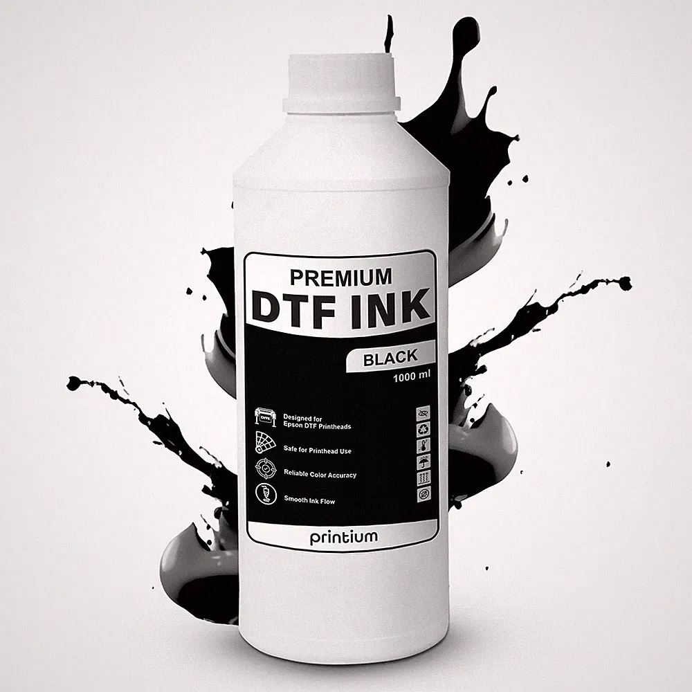 DTF Ink Black 16.9 fl oz (500 ml) Refill – High Opacity, Clog-Free Formula