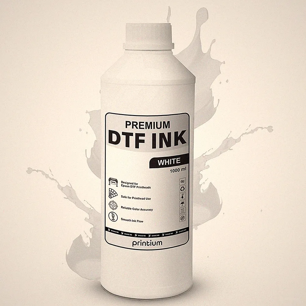 DTF Ink White 33.8 fl oz (1000 ml) Refill – High Opacity, Clog-Free Formula