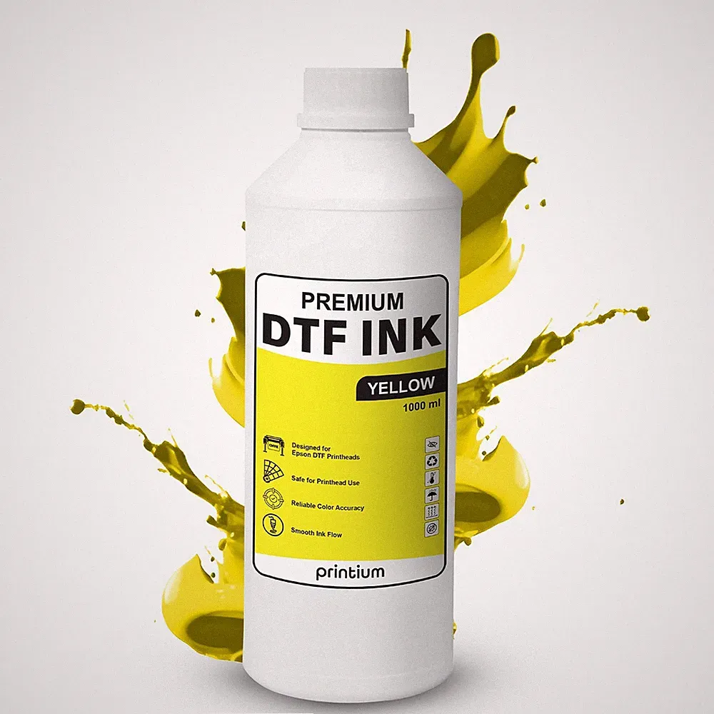 DTF Ink Yellow 33.8 fl oz (1000 ml) Refill – High Opacity, Clog-Free Formula
